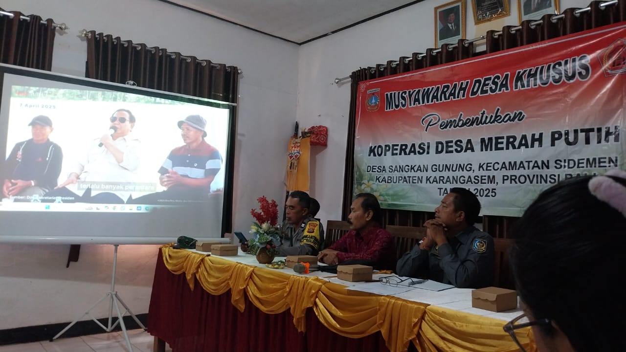 Musyawarah Desa Khusus Desa Sangkan GUNUNG